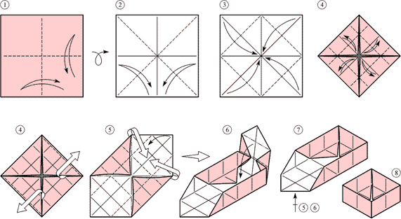 Легкие оригами шапка: инструкция с фото